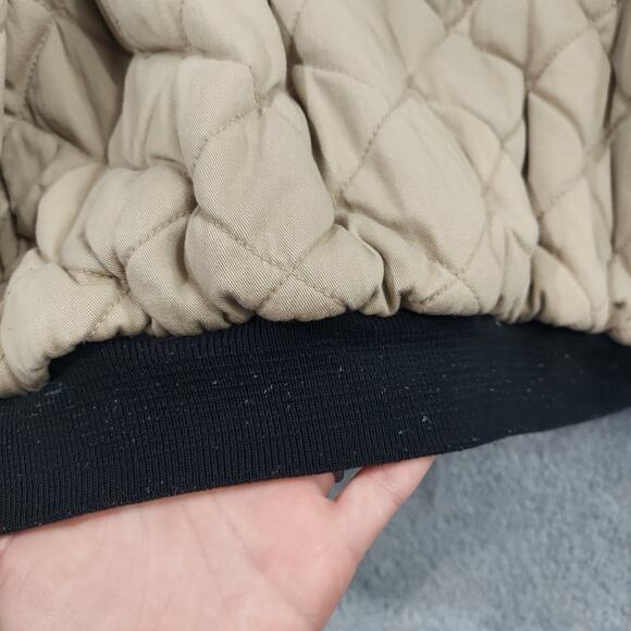 Disney Vintage Bomber Jacket Small Mickey Mouse Black And Tan Coat (No Hood) - Picture 16 of 16